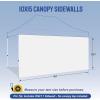 imageCROWN SHADES SunWall Silver Coated for 10x10 Pop up Canopy Tent with Targets 1 Pack Sidewall Only with Silver Coating 1 Pack WhiteWhite