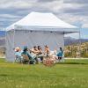 imageCROWN SHADES SunWall Silver Coated for 10x10 Pop up Canopy Tent with Targets 1 Pack Sidewall Only with Silver Coating 1 Pack WhiteWhite