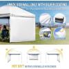 imageCROWN SHADES SunWall Silver Coated for 10x10 Pop up Canopy Tent with Targets 1 Pack Sidewall Only with Silver Coating 1 Pack WhiteWhite