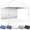 imageCROWN SHADES SunWall Silver Coated for 10x10 Pop up Canopy Tent with Targets 1 Pack Sidewall Only with Silver Coating 1 Pack WhiteWhite