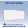 imageCROWN SHADES SunWall Silver Coated for 10x10 Pop up Canopy Tent with Targets 1 Pack Sidewall Only with Silver Coating 1 Pack WhiteWhite