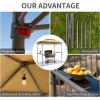 imageCrown Shades 8x5 Grill Gazebo  Pop Up Canopy for BBQ and Backyard Patio  Easy Outdoor Barbecue Shade Cover with Double Tier Vented Top ampamp 2 Side Shelves Beige