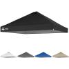 imageCROWN SHADES 10x10 Canopy Replacement Top  Only Compatible with Crown Shades RM100H Series Silver Coated with Air Vent White Top OnlyBlack