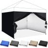 imageCROWN SHADES 8x8 Canopy Sidewalls 4pck  Replacement Walls for 8x8 Gazebo Event Shelter Accessories  WhiteBlack