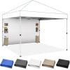 imageCROWN SHADES SideWall Silver for 10x10 Pop Up Canopy with 6 Pockets 1 Pack Sidewall Only with Silver Coating 1 Pack BlueBeige