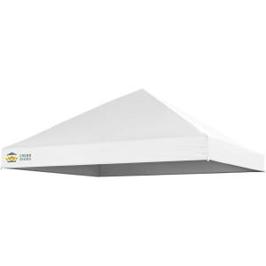 imageCROWN SHADES 10x10 Canopy Replacement Top  Only Compatible with Crown Shades RM100H Series Silver Coated with Air Vent White Top OnlyWhite