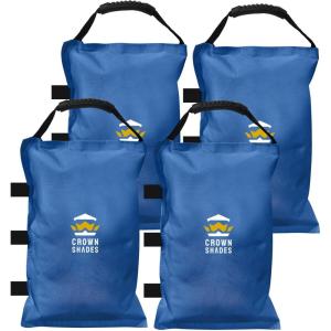 imageCROWN SHADES Sand Bags for Canopy Legs Sandbags for WeightSandbags for Canopy Tent Bags WeightsBlue