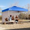 imageCROWN SHADES SunWall Silver Coated for 10x10 Pop up Canopy Tent with Targets 1 Pack Sidewall Only with Silver Coating 1 Pack BlueBlue