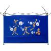 imageCROWN SHADES SunWall Silver Coated for 10x10 Pop up Canopy Tent with Targets 1 Pack Sidewall Only with Silver Coating 1 Pack BlueBlue Orange