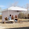 imageCROWN SHADES SunWall Silver Coated for 10x10 Pop up Canopy Tent with Targets 1 Pack Sidewall Only with Silver Coating 1 Pack BlueWhite