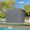 imageCROWN SHADES 10x10 Canopy Sidewalls 4pck  Canopy Walls 10x10 Sidewalls for Canopy  Canopy Cover Canopy Accessories GreyGray
