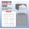 imageCROWN SHADES 10x10 Canopy Sidewalls 4pck  Canopy Walls 10x10 Sidewalls for Canopy  Canopy Cover Canopy Accessories GreyGray