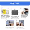 imageCROWN SHADES 10x10 Canopy Sidewalls 4pck  Canopy Walls 10x10 Sidewalls for Canopy  Canopy Cover Canopy Accessories GreyGray