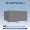 imageCROWN SHADES 10x10 Canopy Sidewalls 4pck  Canopy Walls 10x10 Sidewalls for Canopy  Canopy Cover Canopy Accessories GreyGray