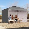 imageCROWN SHADES 10x10 Canopy Sidewalls 4pck  Canopy Walls 10x10 Sidewalls for Canopy  Canopy Cover Canopy Accessories GreyGray