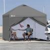 imageCROWN SHADES 10x10 Canopy Sidewalls 4pck  Canopy Walls 10x10 Sidewalls for Canopy  Canopy Cover Canopy Accessories GreyGray