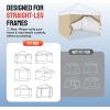 imageCROWN SHADES 10x10 Canopy Sidewalls 4pck  Canopy Walls 10x10 Sidewalls for Canopy  Canopy Cover Canopy Accessories GreyKhaki