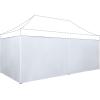 imageCROWN SHADES 10x10 Canopy Sidewalls 4pck  Canopy Walls 10x10 Sidewalls for Canopy  Canopy Cover Canopy Accessories GreyWhite
