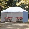 imageCROWN SHADES 10x10 Canopy Sidewalls 4pck  Canopy Walls 10x10 Sidewalls for Canopy  Canopy Cover Canopy Accessories GreyWhite
