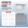 imageCROWN SHADES 10x10 Canopy Sidewalls 4pck  Canopy Walls 10x10 Sidewalls for Canopy  Canopy Cover Canopy Accessories GreyWhite