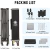 imageCROWN SHADES 10x10 Pop up Canopy Tent Instant Canopy with 150D Silver Coated Fabric Including 2 Half Sidewalls 4 Ropes 8 Stakes 4 Weight Bags STO N Go Bag WhiteBlack