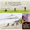 imageCROWN SHADES 9x9 Pop Up Canopy Tent Slanted Legs for Added Stability  Beach Tent Sun Shelter for Outdoor Shades  Canopy with 11x11 Base with Carry Bag WhiteWhite
