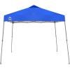 imageCROWN SHADES 9x9 Pop Up Canopy Tent Slanted Legs for Added Stability  Beach Tent Sun Shelter for Outdoor Shades  Canopy with 11x11 Base with Carry Bag WhiteBlue