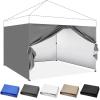 imageCROWN SHADES 10x10 Canopy Sidewalls 4pck  Canopy Walls 10x10 Sidewalls for Canopy  Canopy Cover Canopy Accessories GreyGray