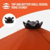 imageCROWN SHADES 9 Ft Patio Umbrella  Polyester Outdoor Umbrella with 30 Push Button Tilt Patented Edge Connection Windproof Design for Patio Pool Garden ampamp Table UV ResistentRed