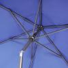 imageCROWN SHADES 9 Ft Patio Umbrella  Polyester Outdoor Umbrella with 30 Push Button Tilt Patented Edge Connection Windproof Design for Patio Pool Garden ampamp Table UV ResistentBlue