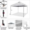 imageCROWN SHADES 10x10 Pop Up Canopy Tent  Patented Center Lock One Push Instant Outdoor Canopy Beach Tent with STONGo Bag 8 Stakes ampamp 4 Sand BagsGrid Grey10x10 Adjustable