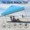 imageCROWN SHADES 10x10 Pop Up Canopy Tent  Patented Center Lock One Push Instant Outdoor Canopy Beach Tent with STONGo Bag 8 Stakes ampamp 4 Sand BagsGrid Grey10x10 Adjustable